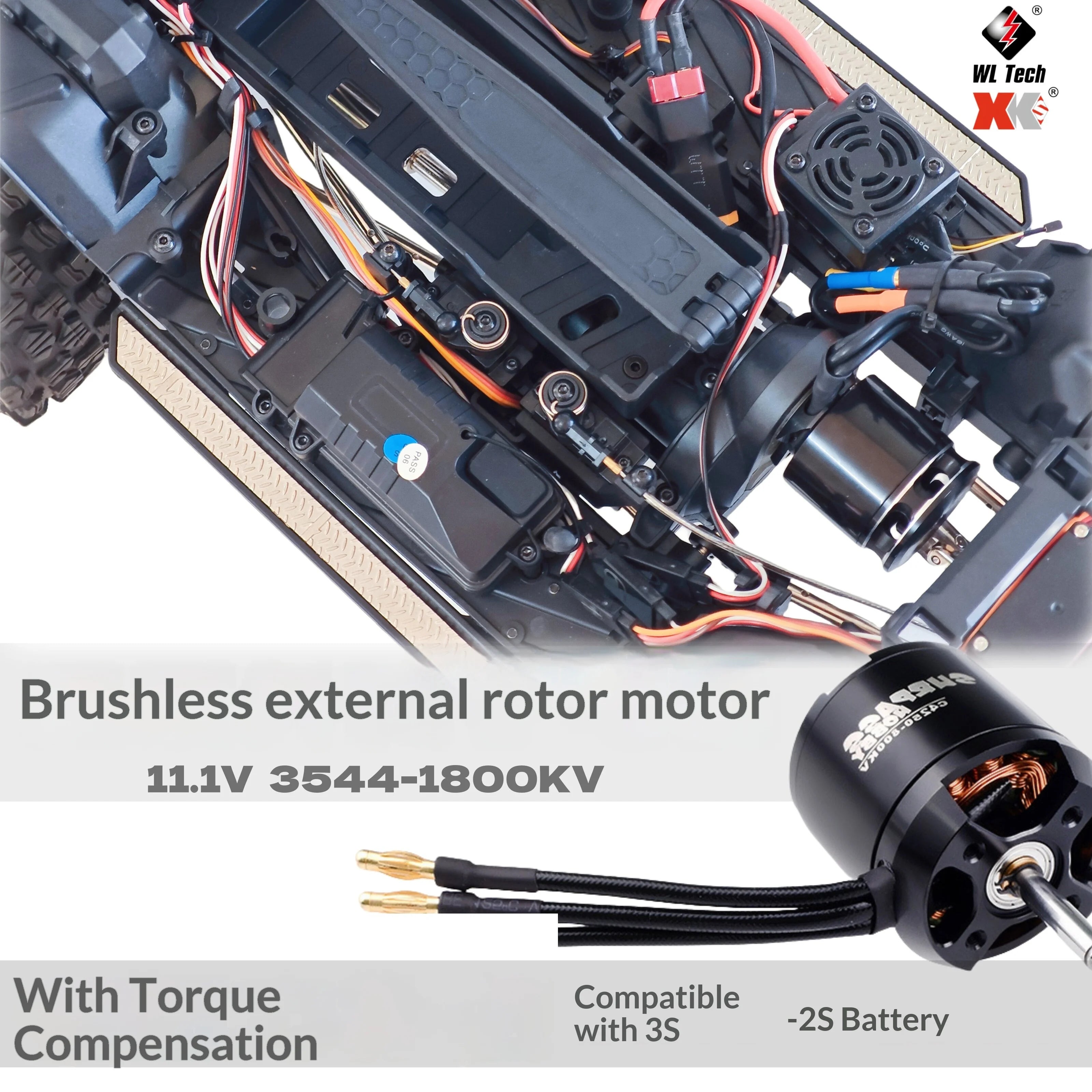 WLtoys 104006 Pro 1/10 RC Electric 4WD Off Road Rock Crawler With Front Rear Differential Lock Dual Speed Transmission Model Car