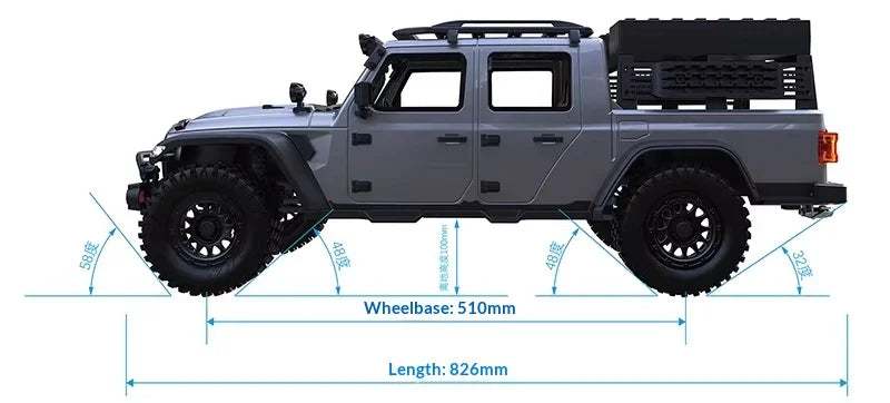 Maker model CK5812 remote control 1/7 electric four-wheel drive dual-speed differential lock off-road vehicle climbing car