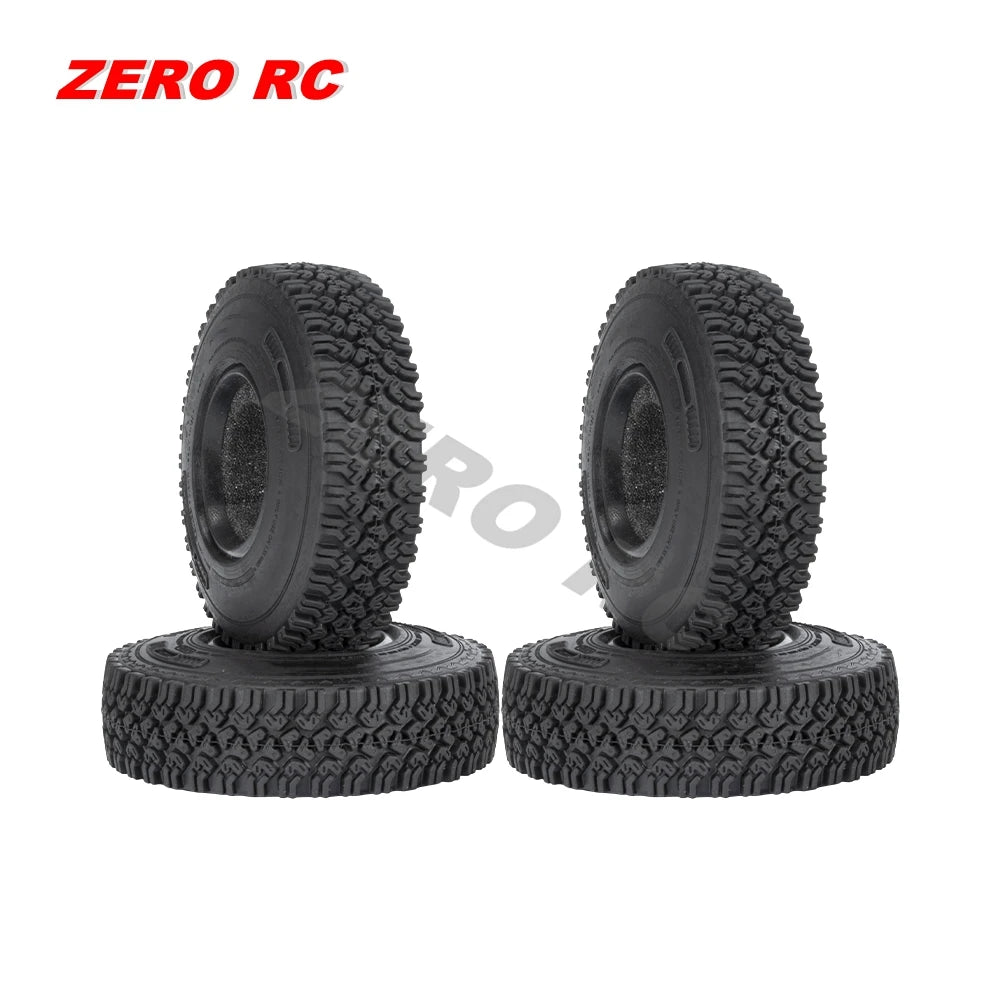 RC Crawler Car Soft 1.55" Off Road Mud Tires 76*27mm 95*35mm Foam Insert For D90 TF2 Tamiya CC02 LC70 MST JIMNY Blocks WHEEL