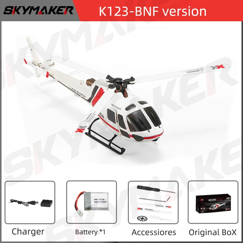 WLtoys XK K123 K124 RC Helicotper BNF RTF 2.4G 6CH 3D 6G Modes Brushless Motor RC Toys With FUTABA S-FHSS For Kids Gifts