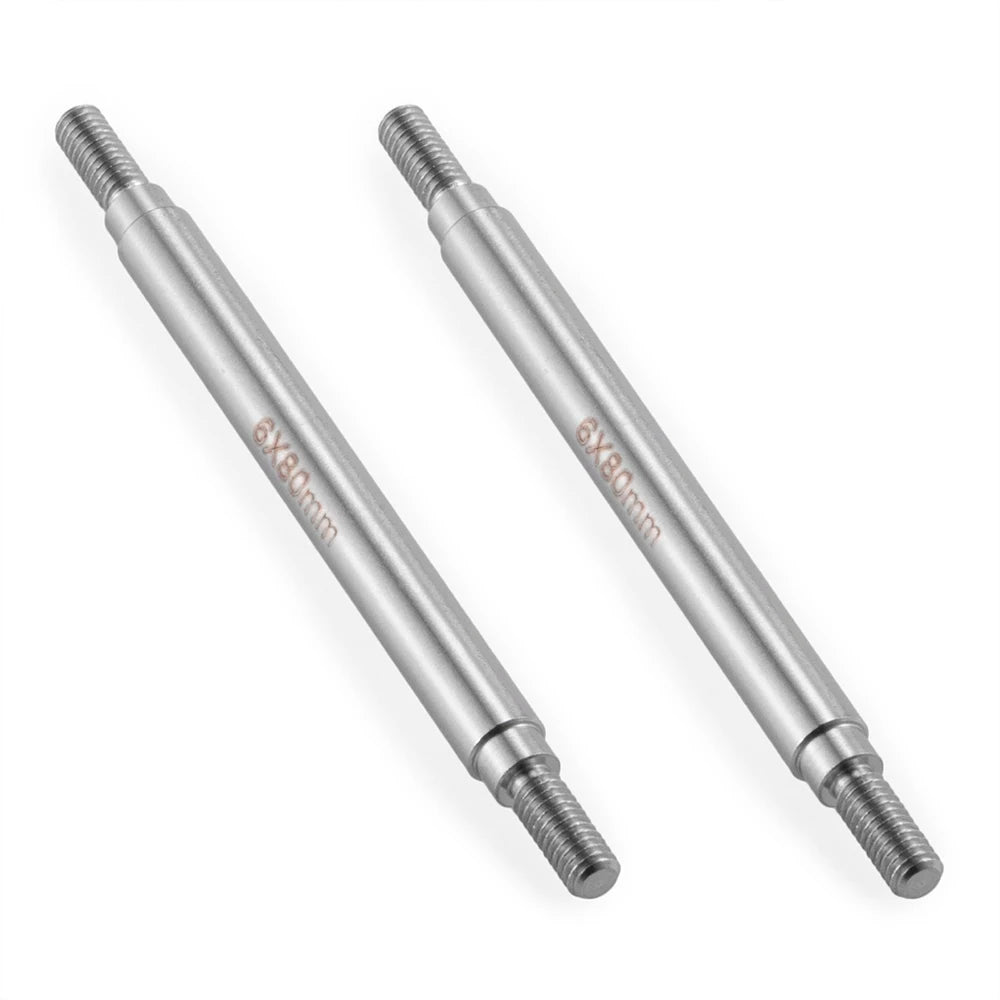 YEAHRUN 2Pcs Stainless Steel Linkage Set Link Rod M4 6x50-155mm for Axial SCX10 II 90046 TRX-4 D90 1/10 RC Car Upgrade Parts