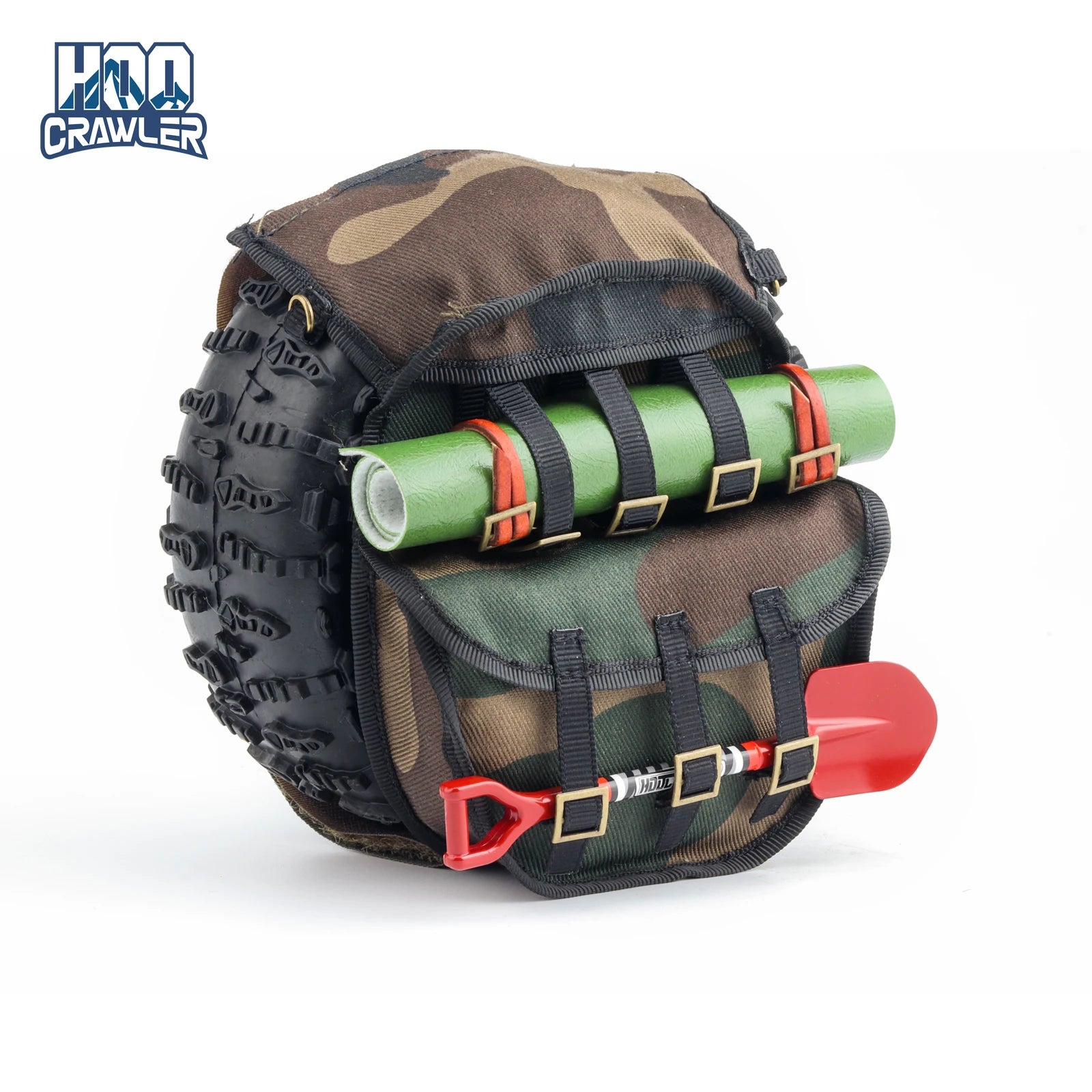 1.9inch 2.2inch Simulation Spare Tire Backpack Decoration Wheel Tires Storage Bags for 1/8 1/10 RC Crawler Car