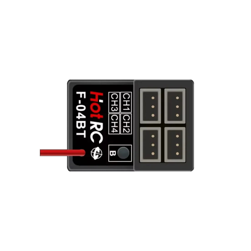 HotRC CT-10B 10CH 2.4G Color Screen Transmitter 10 Channel Remote Control F-10A F-01A 4/6/8/10CH Gyro Receiver for RC Car Boat