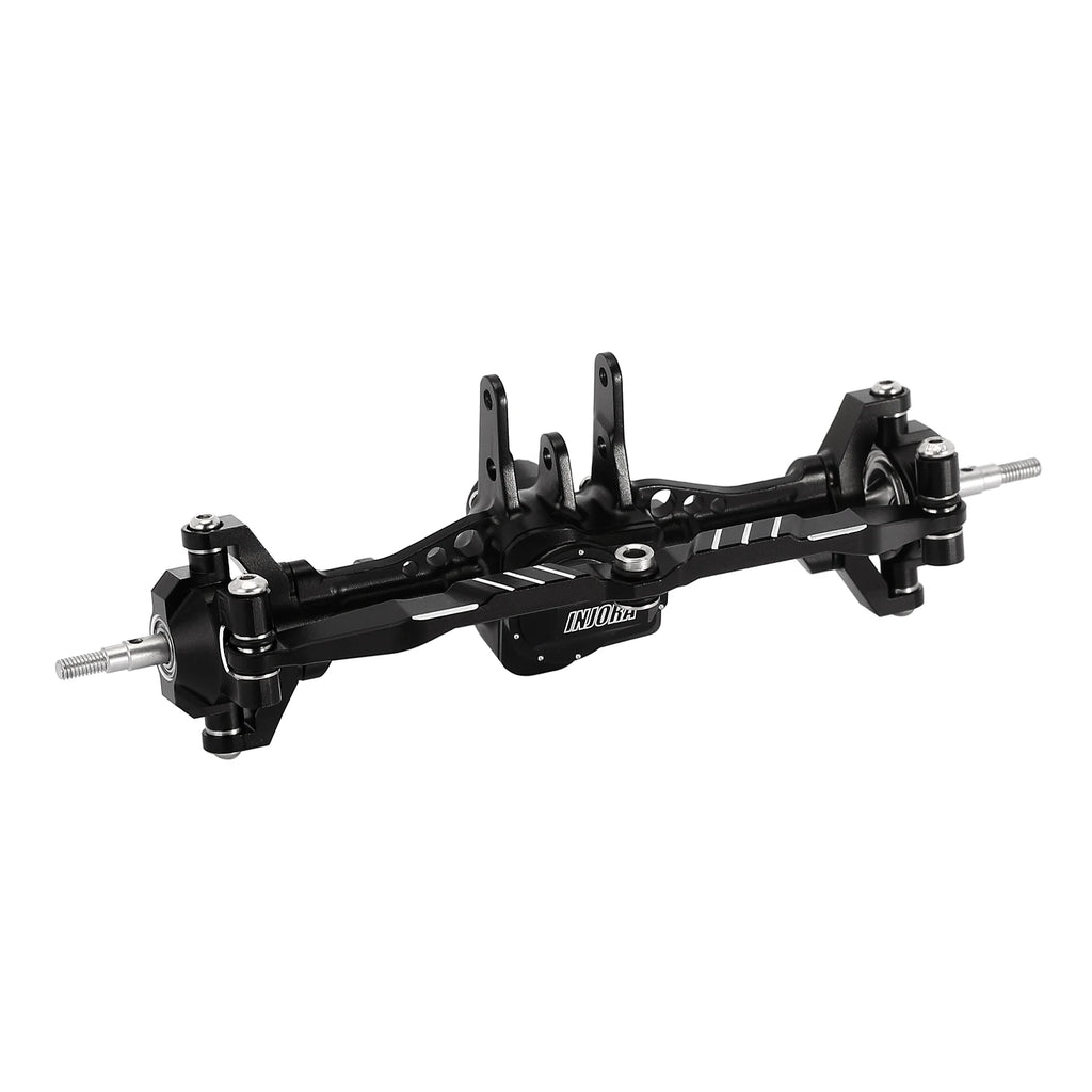 INJORA CNC Aluminum 4mm Extended Front Rear Complete Axles for 1/18 RC Crawler TRX4M Upgrade (4M-61)