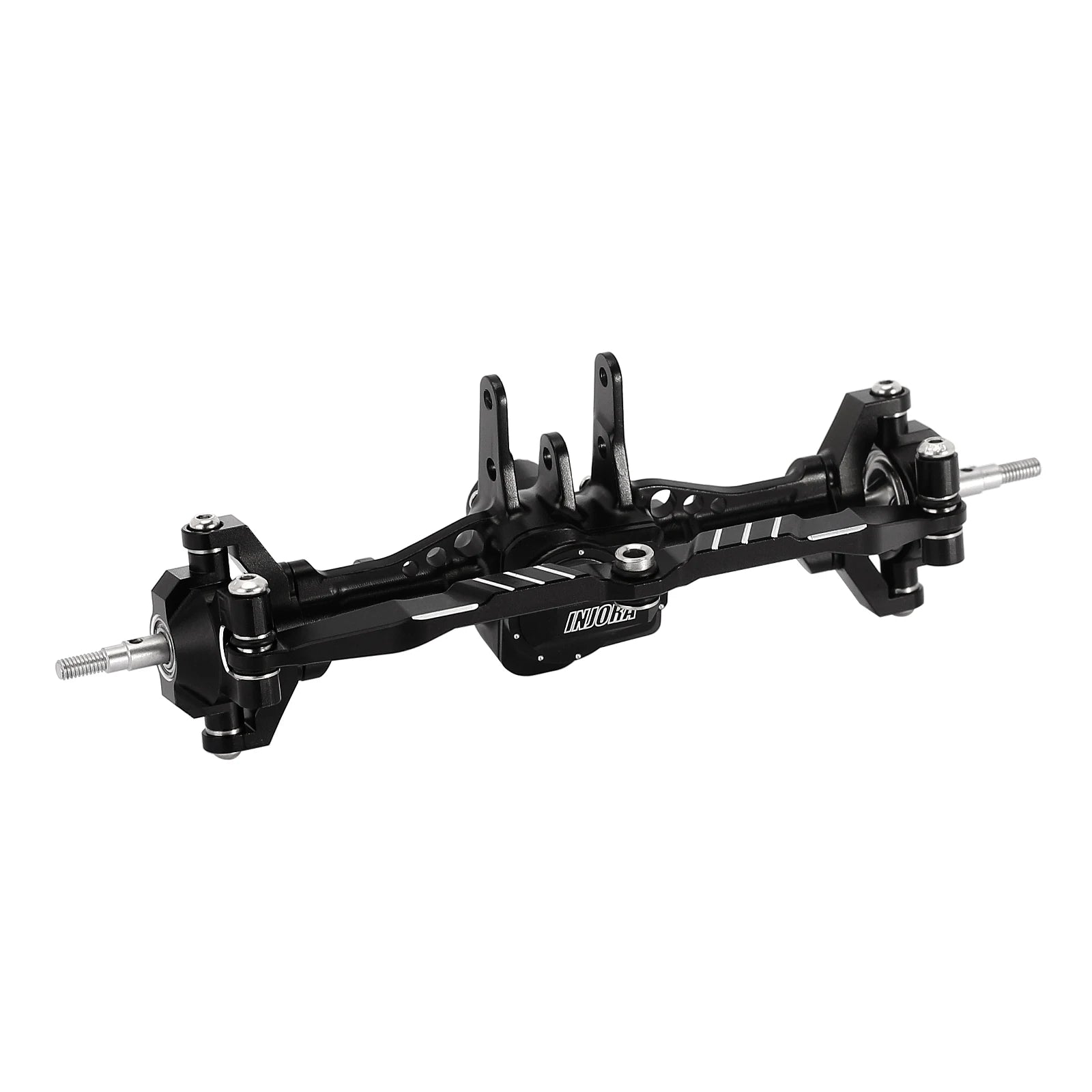 INJORA CNC Aluminum 4mm Extended Front Rear Complete Axles for 1/18 RC Crawler TRX4M Upgrade (4M-61)