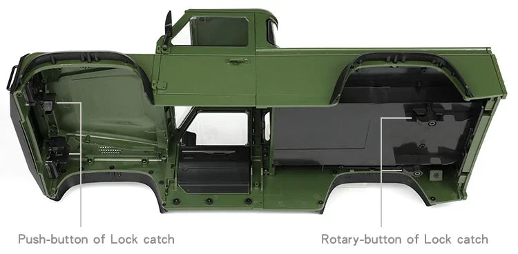 TRX-4 Simulation 324mm Wheelbase 2 Doors Pickup Truck Body Shell for 1/10 RC Crawler Car Traxxas TRX4 DEFENDER RD110 Parts