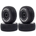 4pcs 112mm 1/10 Short Course Truck Tires Tyre Wheel With 12mm Hex For Slash Arrma Senton HuanQi 727 Vkar 10sc Hpi Rc Car