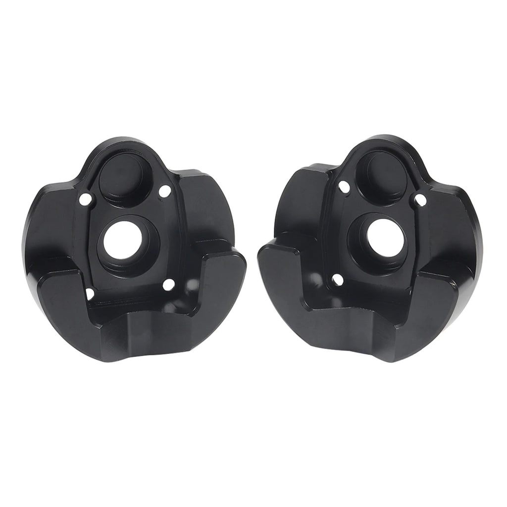 Black Brass Weights Steering Knuckles Portal Cover Set for Axial Capra SCX10 III AR45P SuperShafty CP44 Vanquish F9 Axle Housing