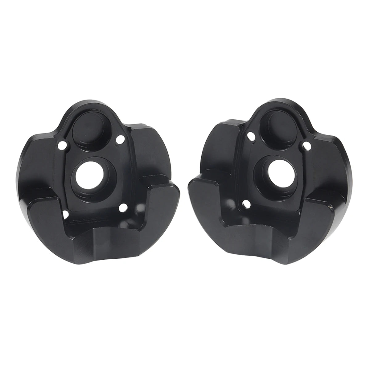 Black Brass Weights Steering Knuckles Portal Cover Set for Axial Capra SCX10 III AR45P SuperShafty CP44 Vanquish F9 Axle Housing