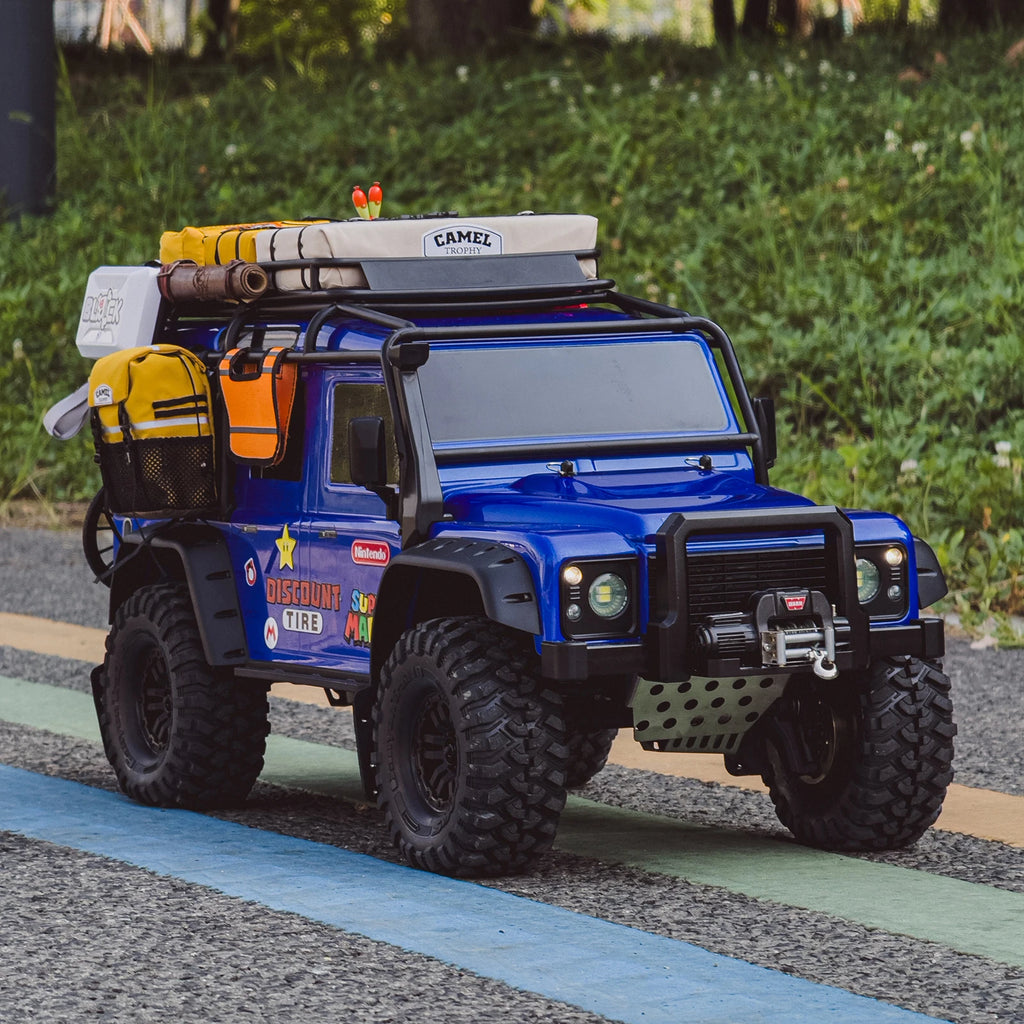 Cable safety flag Escape Board Climbing Car Skid Plate For 1/18 1/12 Rc craw Trx4 Bronco Wpl D12 MN82 SCX10 90046