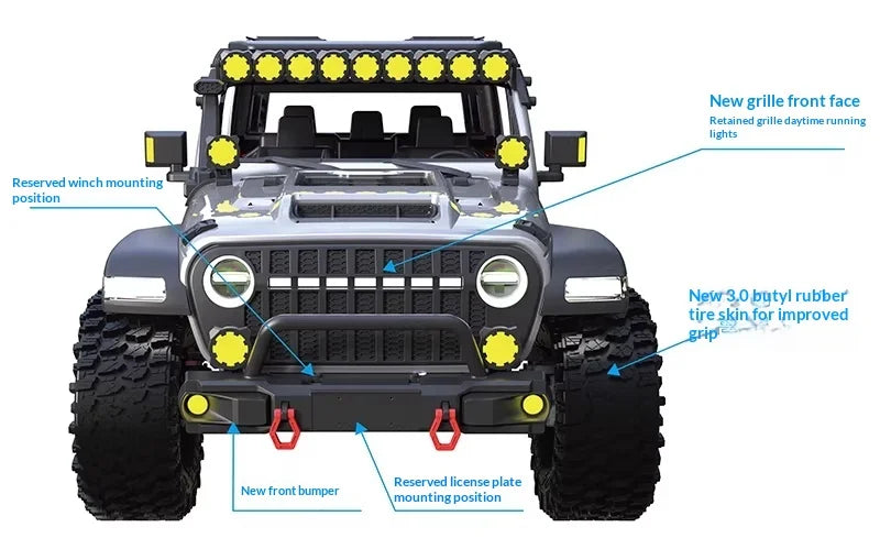 Maker model CK5812 remote control 1/7 electric four-wheel drive dual-speed differential lock off-road vehicle climbing car