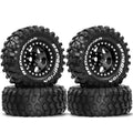 4pcs 1.9" Rubber Tires Beadlock Wheels Rims for 1/10 RC Crawler Car Traxxas TRX4 Axial SCX10 90046 90047 MST HSP Redcat Gen8