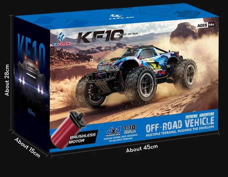 Teeggi KF10 MAX 1/10 4WD 3S High Speed Rc Off-road Car 60KM/H Brushless motor 2S KF10PRO RC Truck Drift Racing Cars Toy For Gift