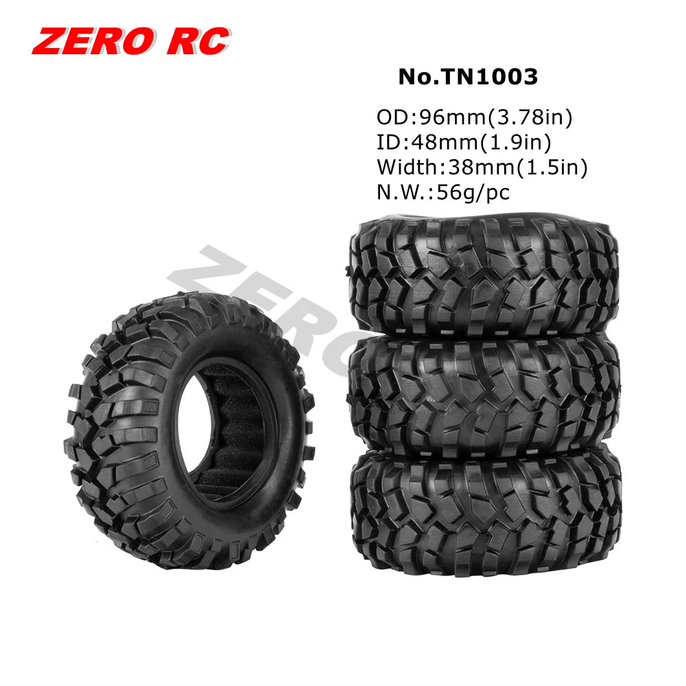 RC TRUCK 1.9" Rock Crawler Tires 90-117mm Tyre For 1/10 Off Road AXIAL SCX10 II III CAPRA TRAXXAS TRX-4 RGT MST RC4WD D90 WHEEL