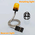 Beacon light RC Rotating Light LED Engineering Lamp for 1/14 Excavator Tamiya RC Truck Trailer Tipper Scania 770S Car Diy Parts