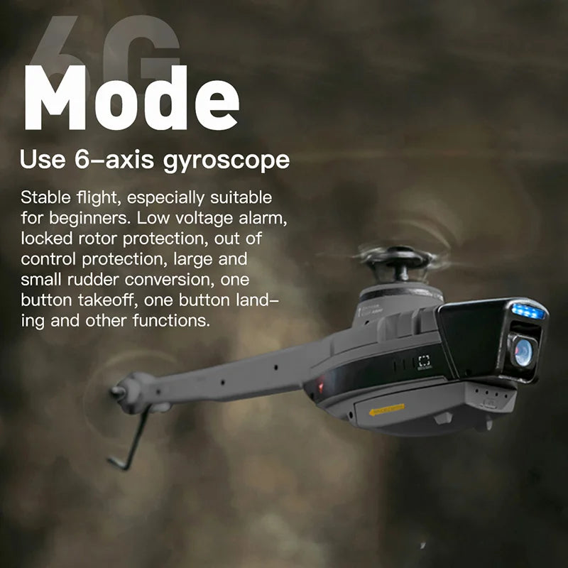 C127 C128 RC Helicopter 2.4G 6-Axis Gyro 4CH 720P Camera Altitude Hold Optical Flow FPV RC Helicopter Toys VS C127 AI Brushless