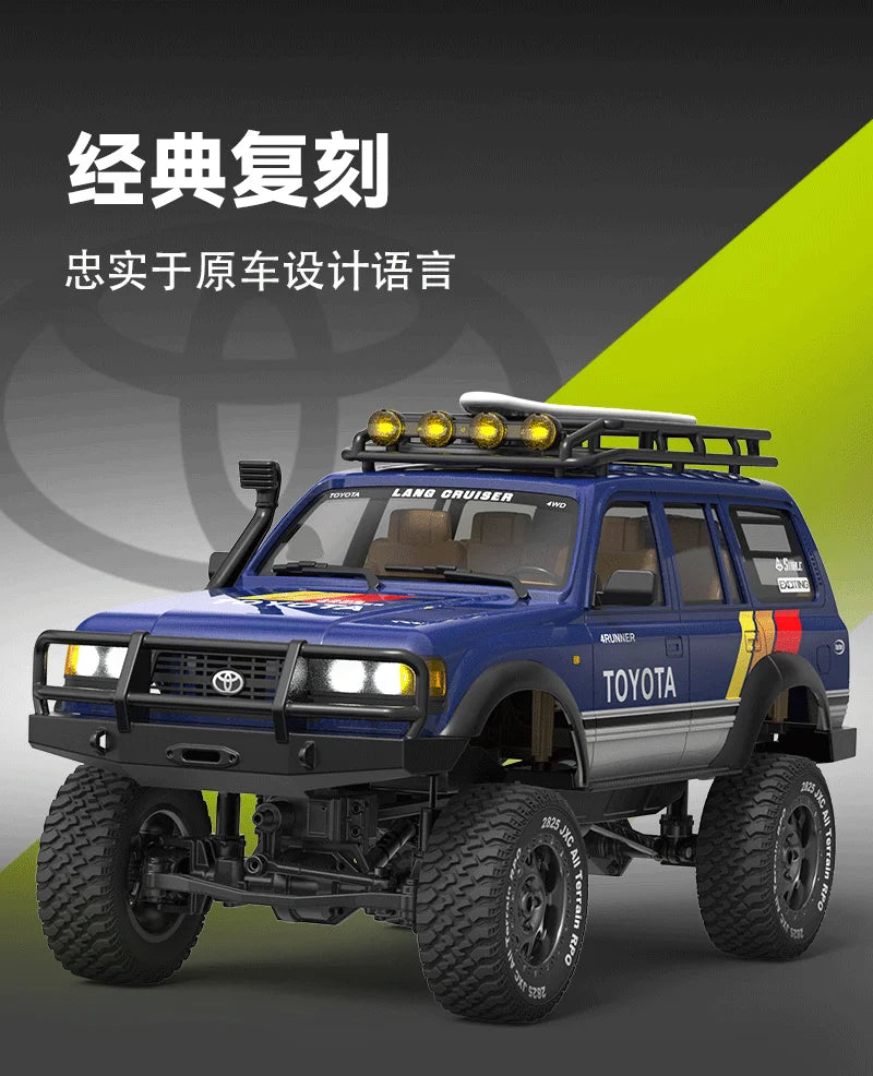 2.4G Upgraded LC80 Full Scale RC Remote Control Climbing Car for Children 1:12 Off road Vehicle Truck Model Car Toy Gift