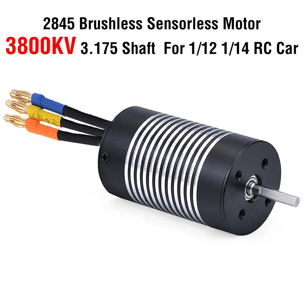 Surpass Hobby Rocket 2845 F540 3650 3660 3665 3670 3674 4068 Waterproof Brushless Motor for 1/10 1/12 RC Car Robot WLtoys 12428