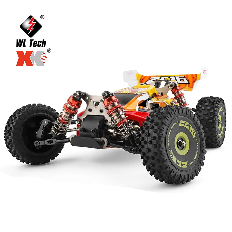 WLtoys 144010 V8 RC Car Brushless 1:14 75Km/H High Speed Metal 4WD Drive Off-Road 2.4G Transmitter 1/14 RC Racing Car  VS 144010