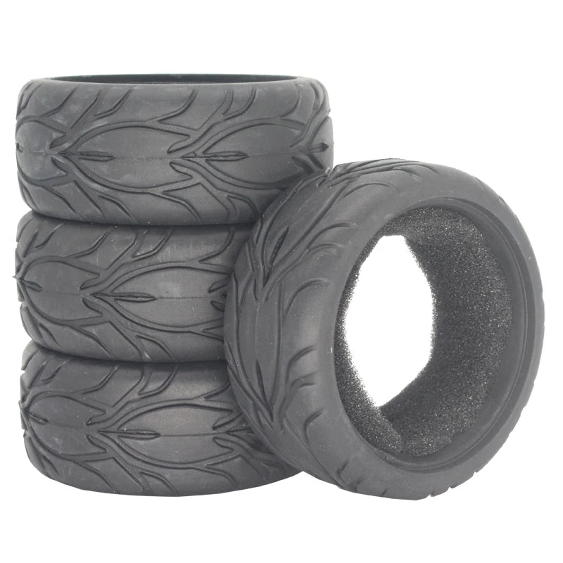 1:10 Scale RC model Car parts On Road 26mm High Grip Rubber Tires Fit HSP HPI HIMOTO REDCAT Racing for HSP 94123/94122/94103
