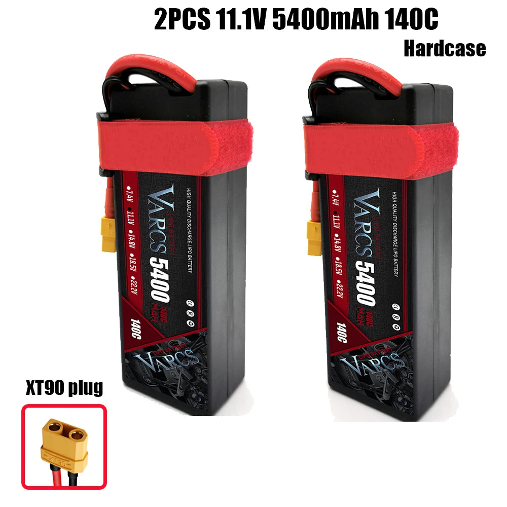 VARCS Lipo 3S 4S Lipo 14.8V 15.2V 11.1V 11.4V Battery 6500mah 7000mah  8400mah 9200mah 10000mah 6200ma 5200mah XT90 EC5 RC Car