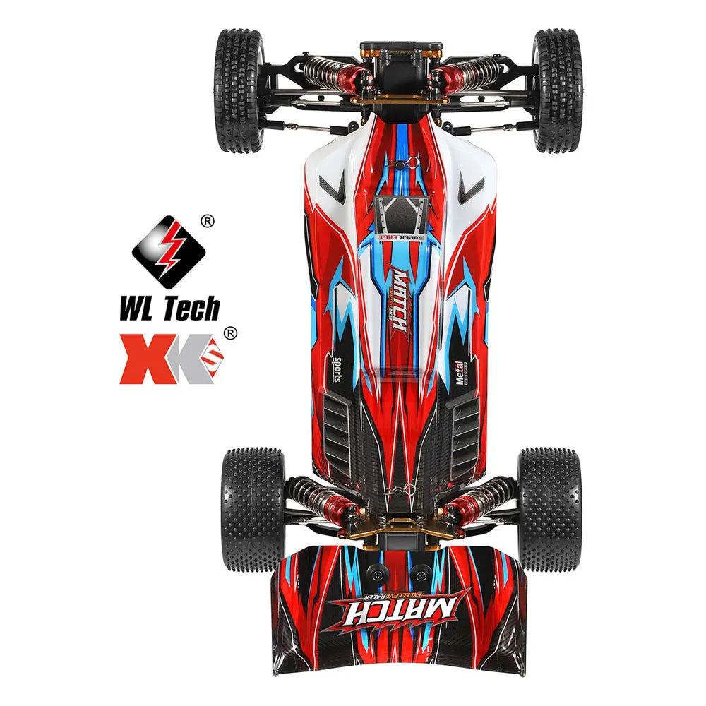 Wltoys 104001 RTR 1/10 4WD RC Car 2.4G Remote Control Racing Car Drift 45km/h High Speed Off-Road Climbing Metal Vehicles Toys