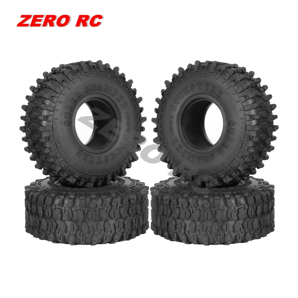 RC Crawler Car Soft 1.55" Off Road Mud Tires 76*27mm 95*35mm Foam Insert For D90 TF2 Tamiya CC02 LC70 MST JIMNY Blocks WHEEL