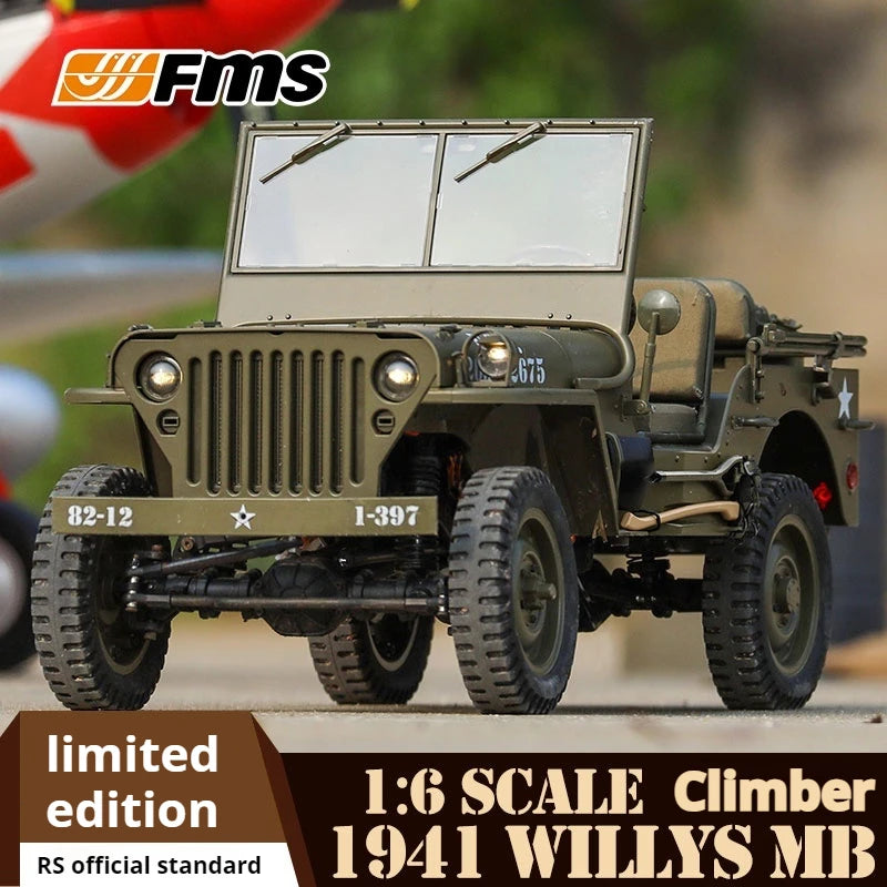 FMS 1:6 Climber Willis Super Large Remote Control Car Off-Road Climbing Four-Wheel Drive Electric Model Toy Car Limited Sales RS