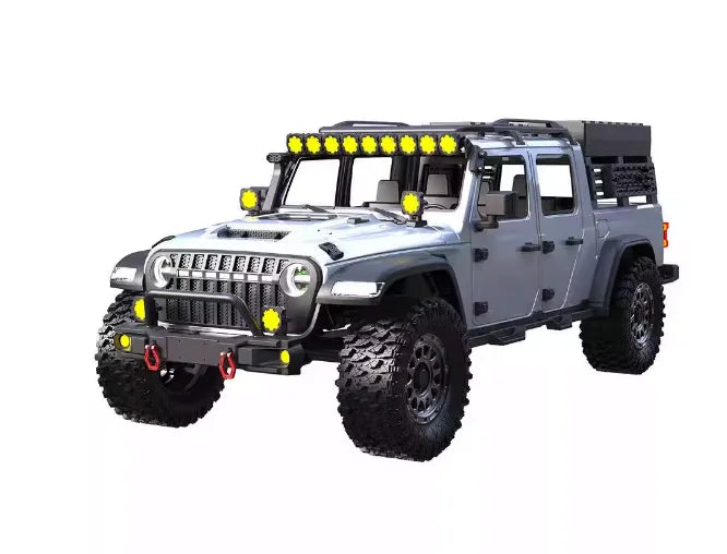 Maker Model CK5812 RC 1/7 Scale Electric 4WD Rock Crawler Truck Remote Control Two Speed Diff Lock Off Road Vehicle With LED Bar