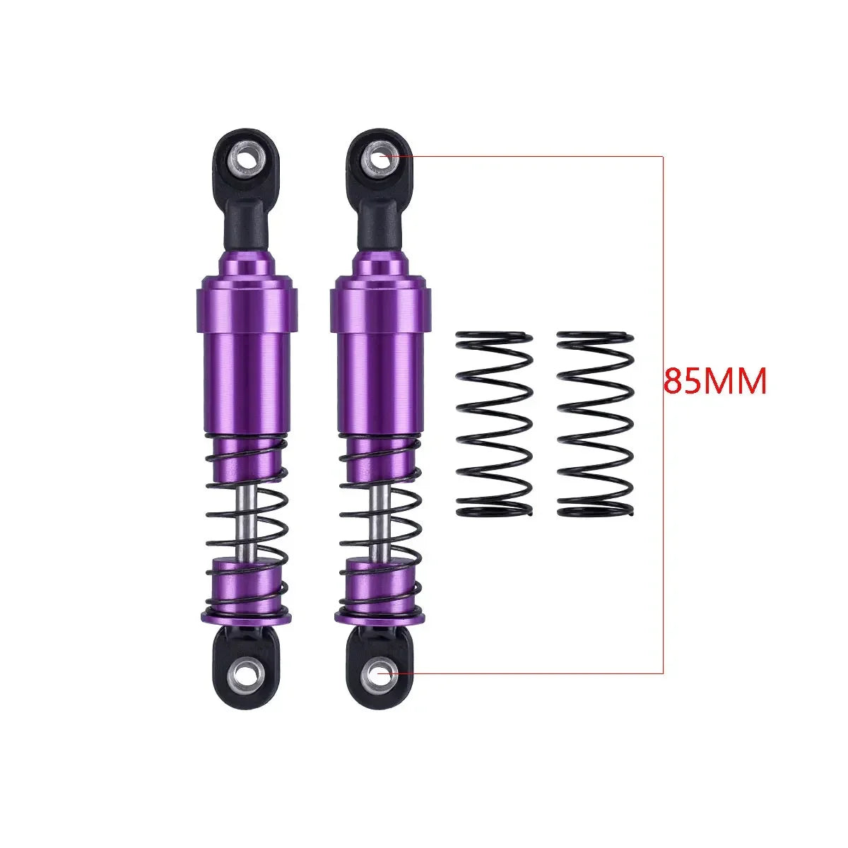 HooCrawler 75mm-115mm Big Bore Shocks with Oil Filled for 1/10 RC Crawler LCG Chassis Cheater Rigs Capra SCX10 TRX4 Gspeed V4