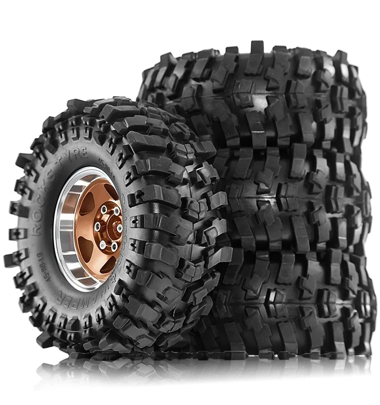 1.9in Beadlock Wheels 1.9 Crawler Tires Rims Black TRX6 Wheel Classic AXI03007 Bead Lock 12mm Hex TRX4 1.10 SCX10 ll1/10 Rim D90