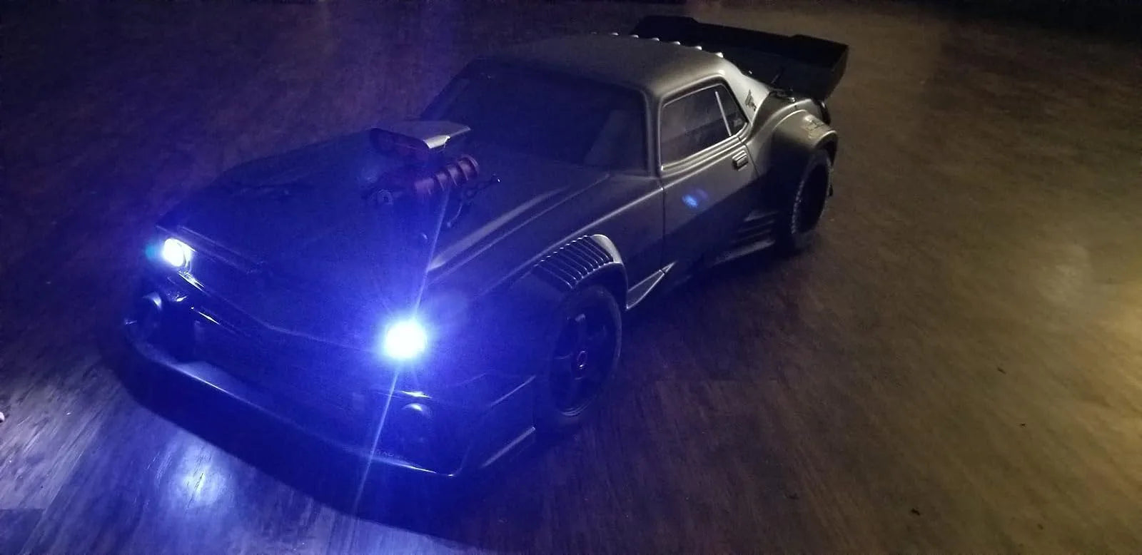 RC LED Light Kit Headlights Angel Eyes with 12 Modes for Traxxas TRX-4 Axial SCX10 RC4WD 1/10 RC Rock Crawler Car Accessories