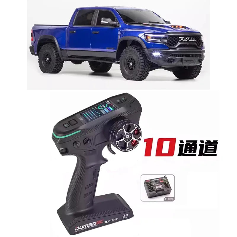 KM Thunder Dodge Tyrannosaurus RAM 1500 Simulation 1/8 Remote Control Electric 4WD Climbing Vehicle Pickup Off road Vehicle