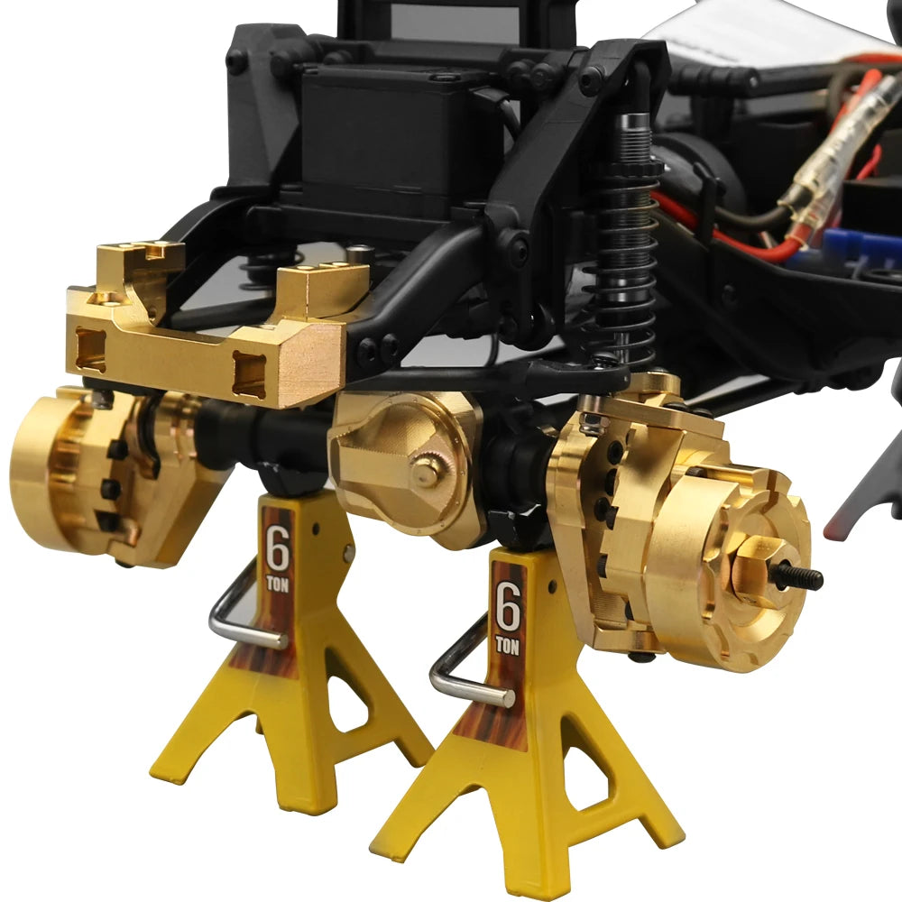 1/10 RC Crawler TRX-4 Brass Heavy Duty Counter Weight Set Portal Drive Axle Housing Bumper Mount TRX4 TRX6 Upgrade Parts
