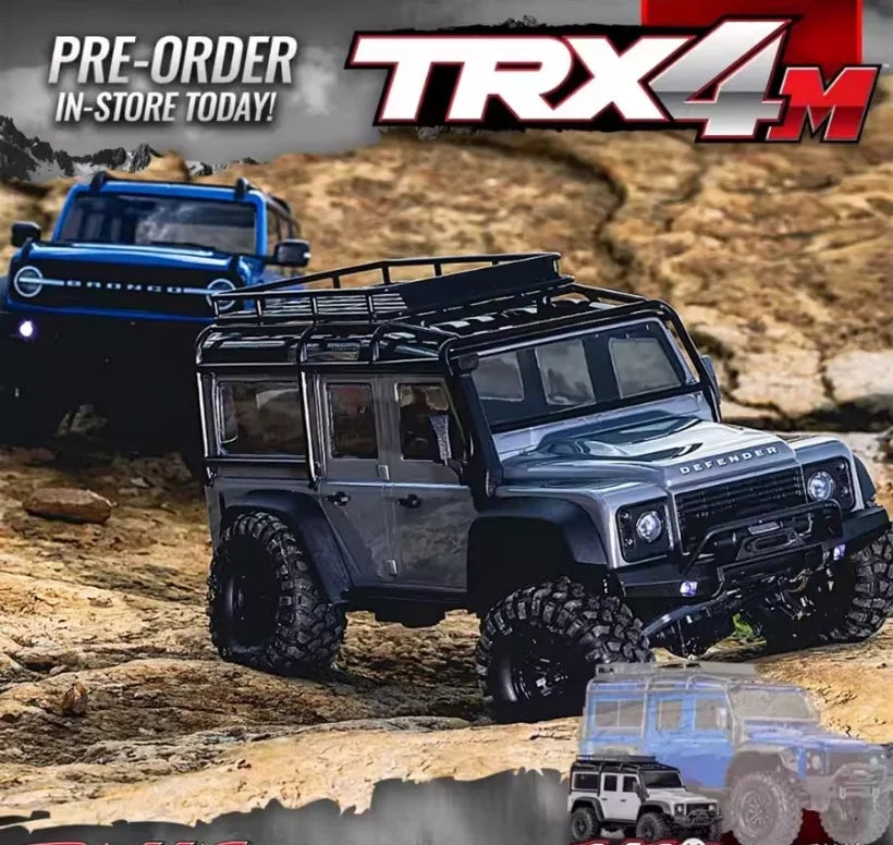 Traxxas TRX4M 1/18 Scale RC Crawler Electric Remote Control Land Rover Defender Bronco Off Road Vehicle Model 97054-1
