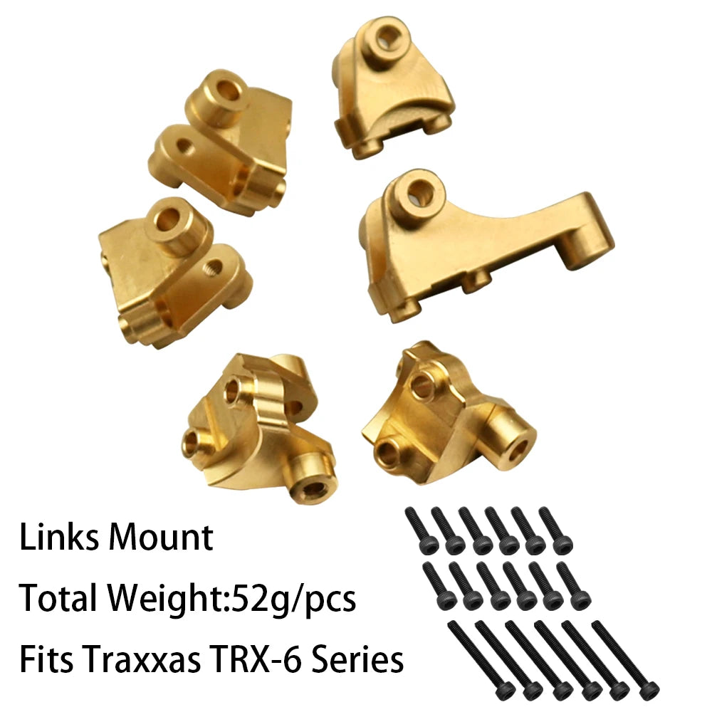1/10 RC Crawler TRX-4 Brass Heavy Duty Counter Weight Set Portal Drive Axle Housing Bumper Mount TRX4 TRX6 Upgrade Parts