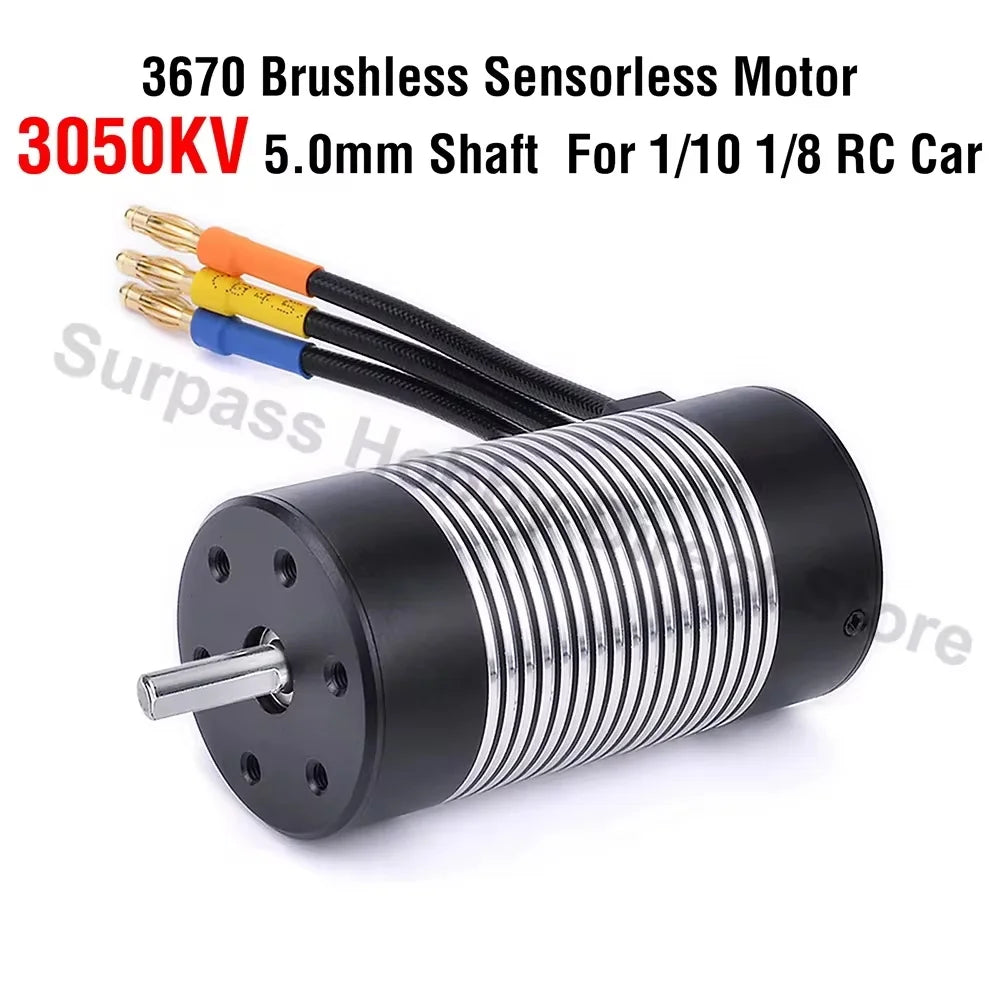 Surpass Hobby Rocket 2845 F540 3650 3660 3665 3670 3674 4068 Waterproof Brushless Motor for 1/10 1/12 RC Car Robot WLtoys 12428
