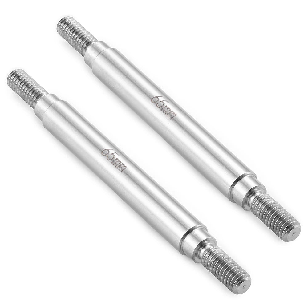 YEAHRUN 2Pcs Stainless Steel Linkage Set Link Rod M4 6x50-155mm for Axial SCX10 II 90046 TRX-4 D90 1/10 RC Car Upgrade Parts