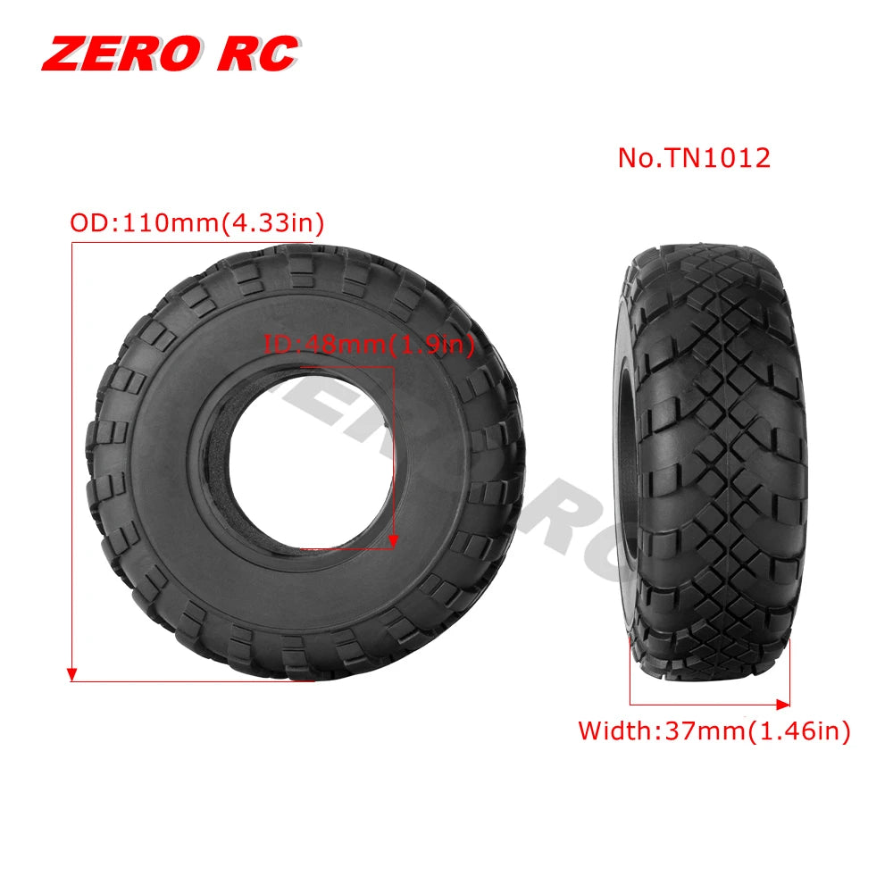 RC TRUCK 1.9" Rock Crawler Tires 90-117mm Tyre For 1/10 Off Road AXIAL SCX10 II III CAPRA TRAXXAS TRX-4 RGT MST RC4WD D90 WHEEL