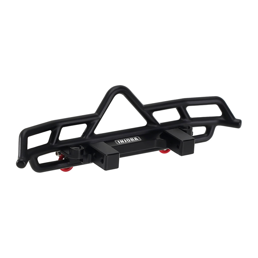 INJORA CNC Aluminum Front Rear Bumper for 1/18 RC Crawler FMS FCX18 LC80 Upgrade