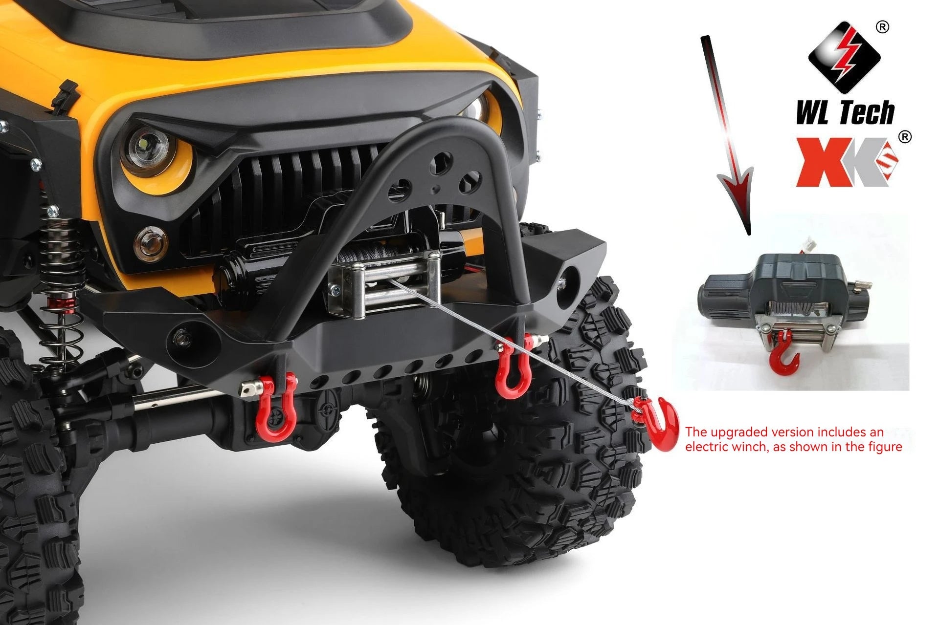 Wltoys 1:10 104020/104026/104010 Rc Car With Electric Winch Professional 4wd Off-Road Climbing Vehicle 2.4g Remote Control Toys