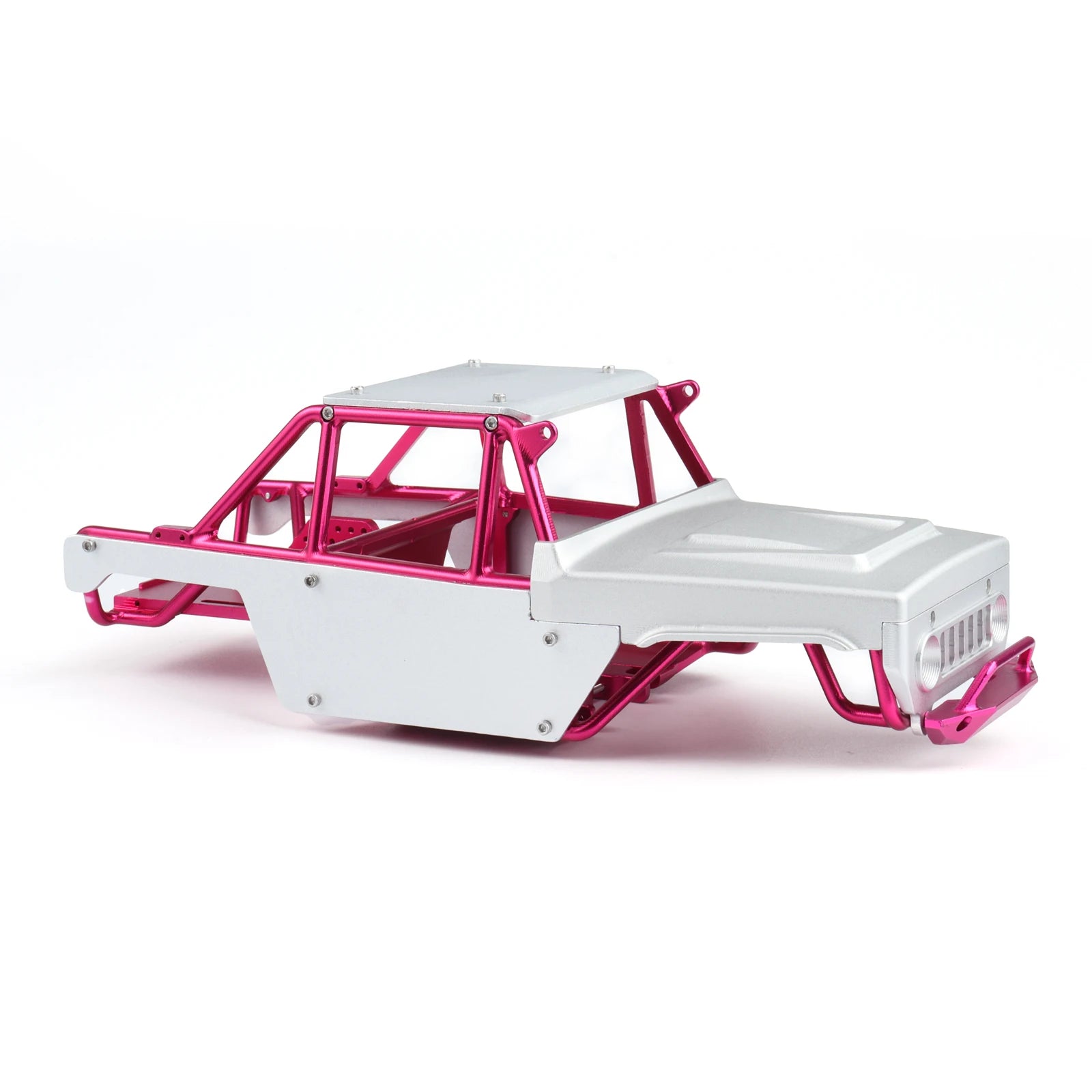 Hoocrawler CNC Aluminum Frame Body Shell Rocks Cage One Piece Tube Chassis For RC Crawler 1/24 SCX 24 Ripper Upgrades