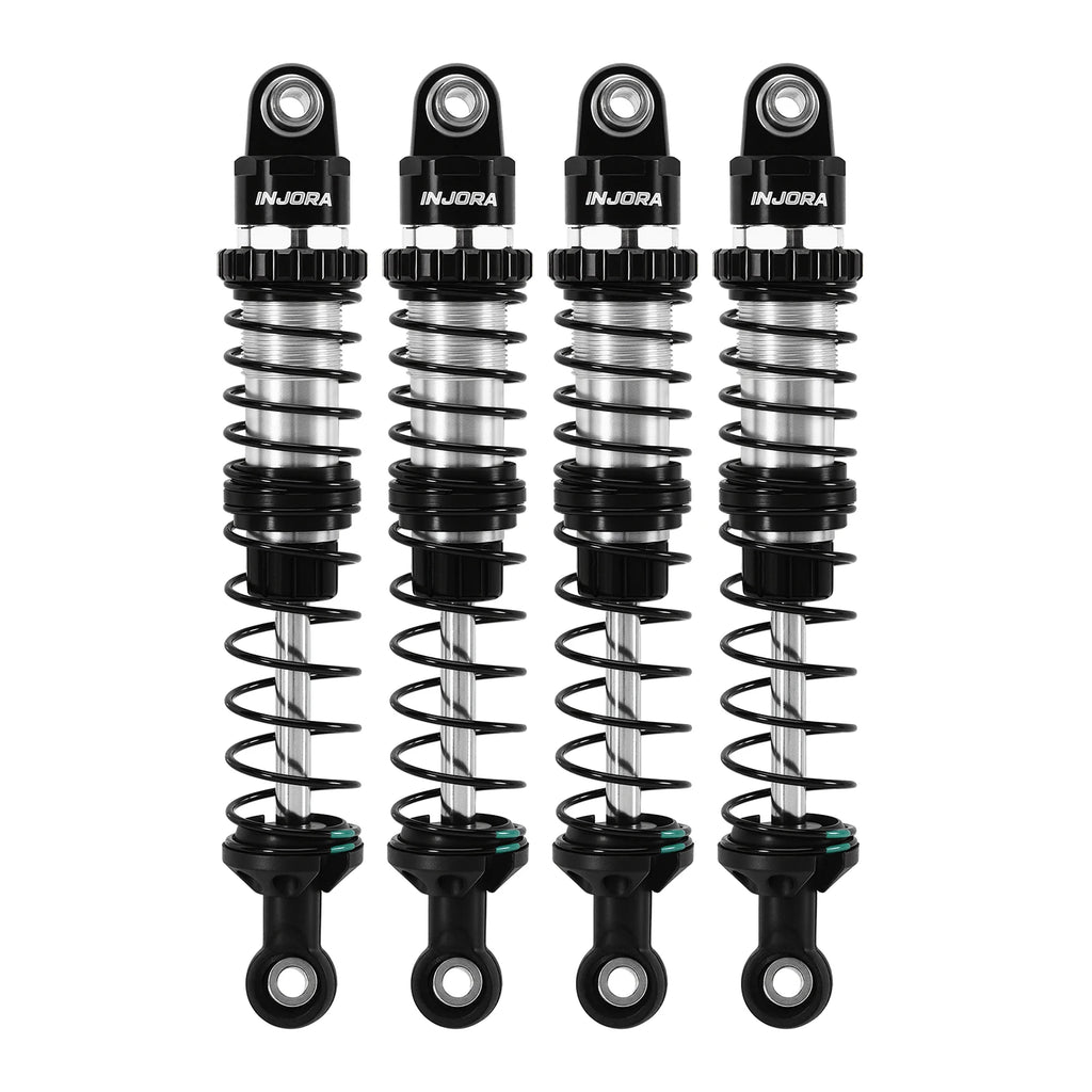 INJORA DRX Dual-Rate Spring Oil Shocks for 1/10 RC Crawlers, 80mm / 90mm / 100mm / 110mm / 120mm