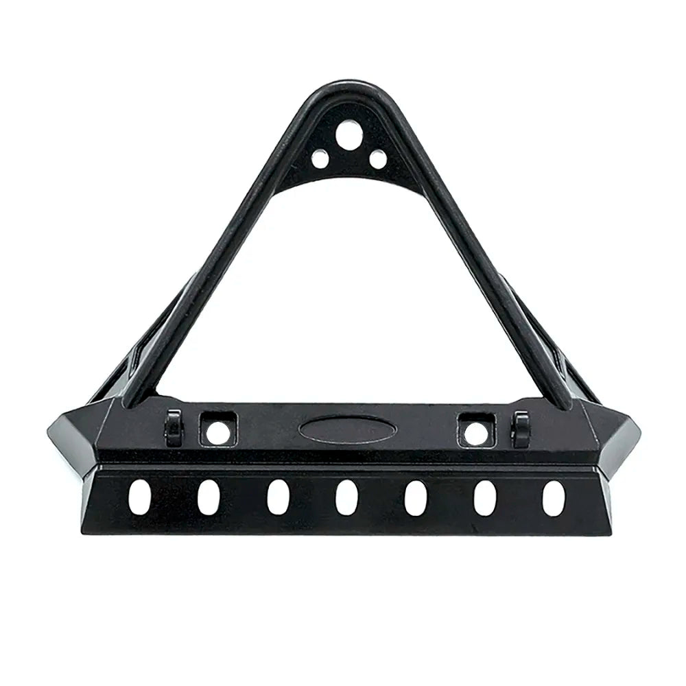Metal Front Bumper With Lights For 1/10 Rc Crawler Trx4 Defender Axial Scx10 90046 Scx10 Iii Axi03007 Axi03003 Upgrade