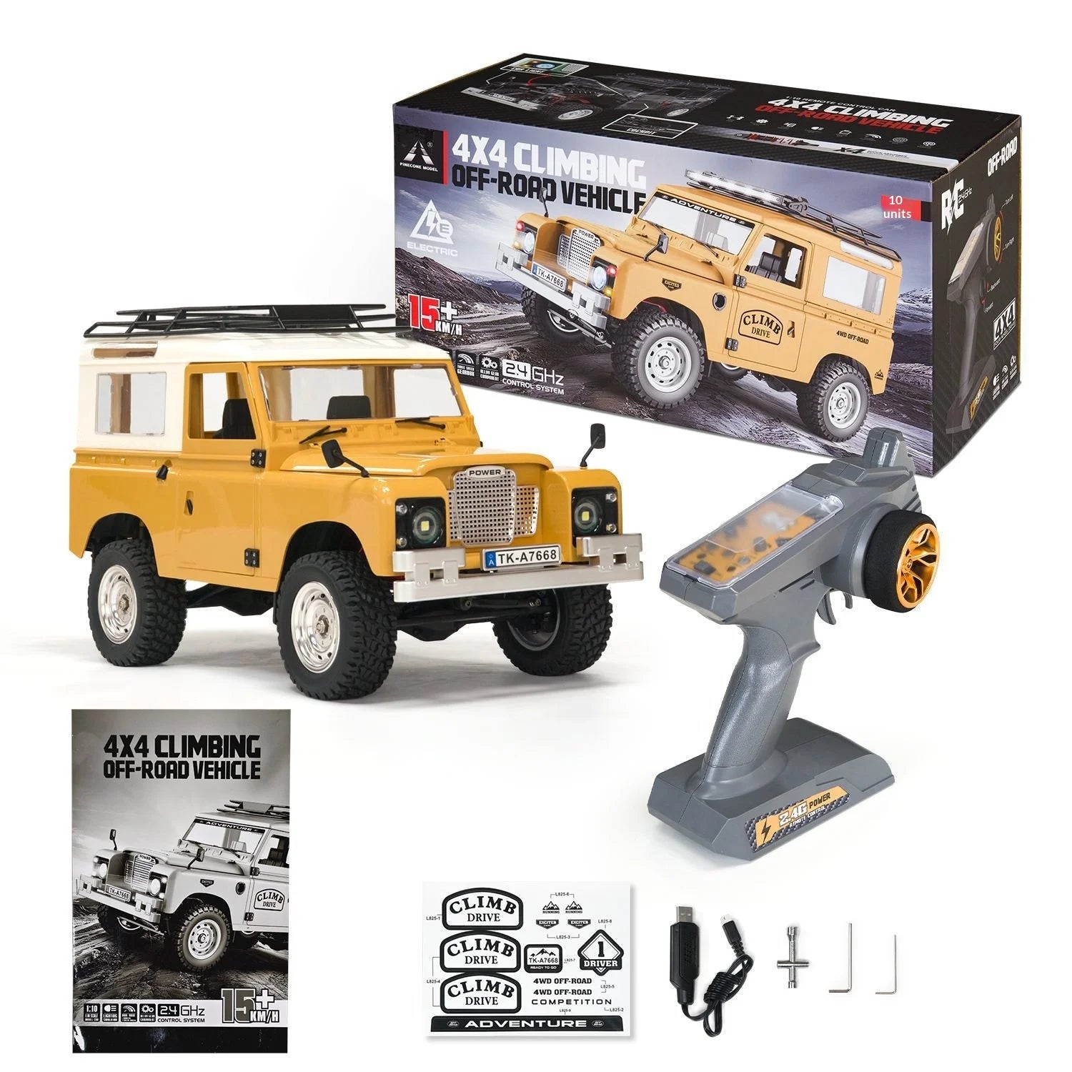1:10 full scale pickup truck 4X4 professional remote control vehicle Defender simulated off-road climbing vehicle RC CAR