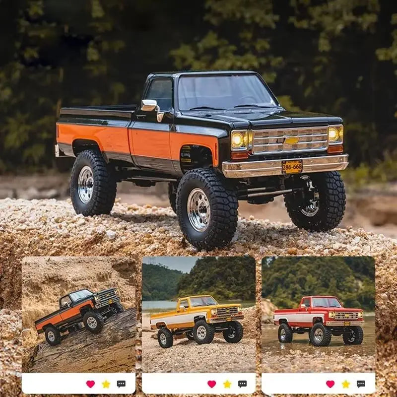 FMS FCX18 1:18 Chevrolet K10 Pickup Truck Officially Authorized Classic Retro Off-road Climbing RC Car Model RTR