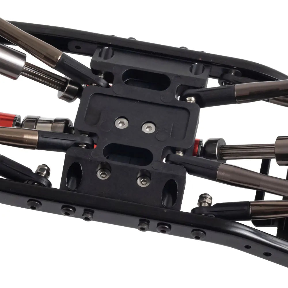 313mm Wheelbase Metal Chassis Frame with Prefixal Single / 2-Speed Transmission for 1/10 RC Crawler Axial SCX10 II 90046 EX86100