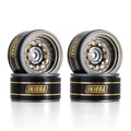 INJORA 39g Black Coating Brass 1.0" Beadlock Wheel Rims for 1/24 1/18 RC Crawler Car Axial SCX24 AX24 TRX4M FCX24 (W1008)