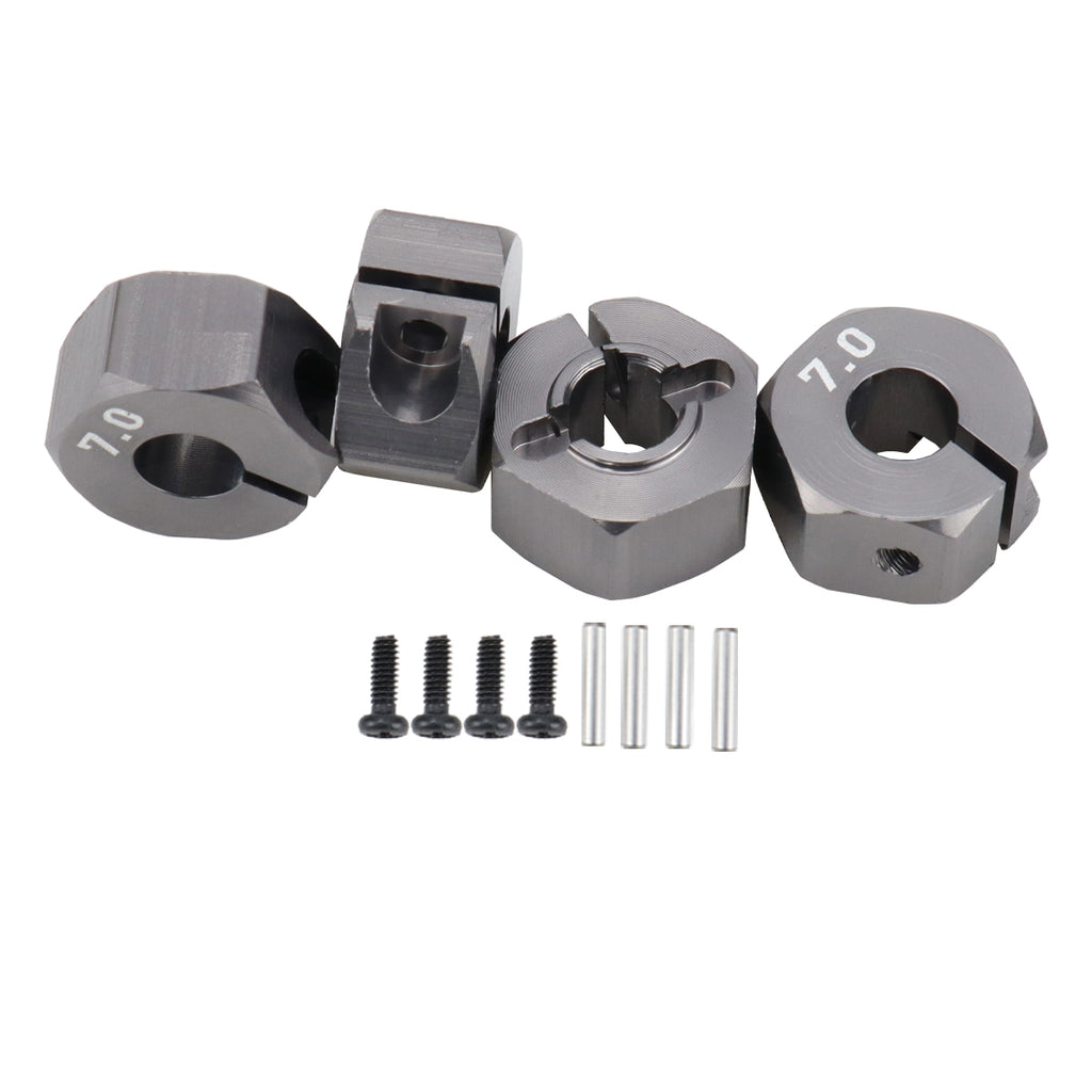 Aluminum 5/6/7/8/9/10/11/12mm Adapter Hex 12mm Drive Hub with Pin Screws for RC Auto Track Truck HSP HPI Tamiya Traxxas Slash