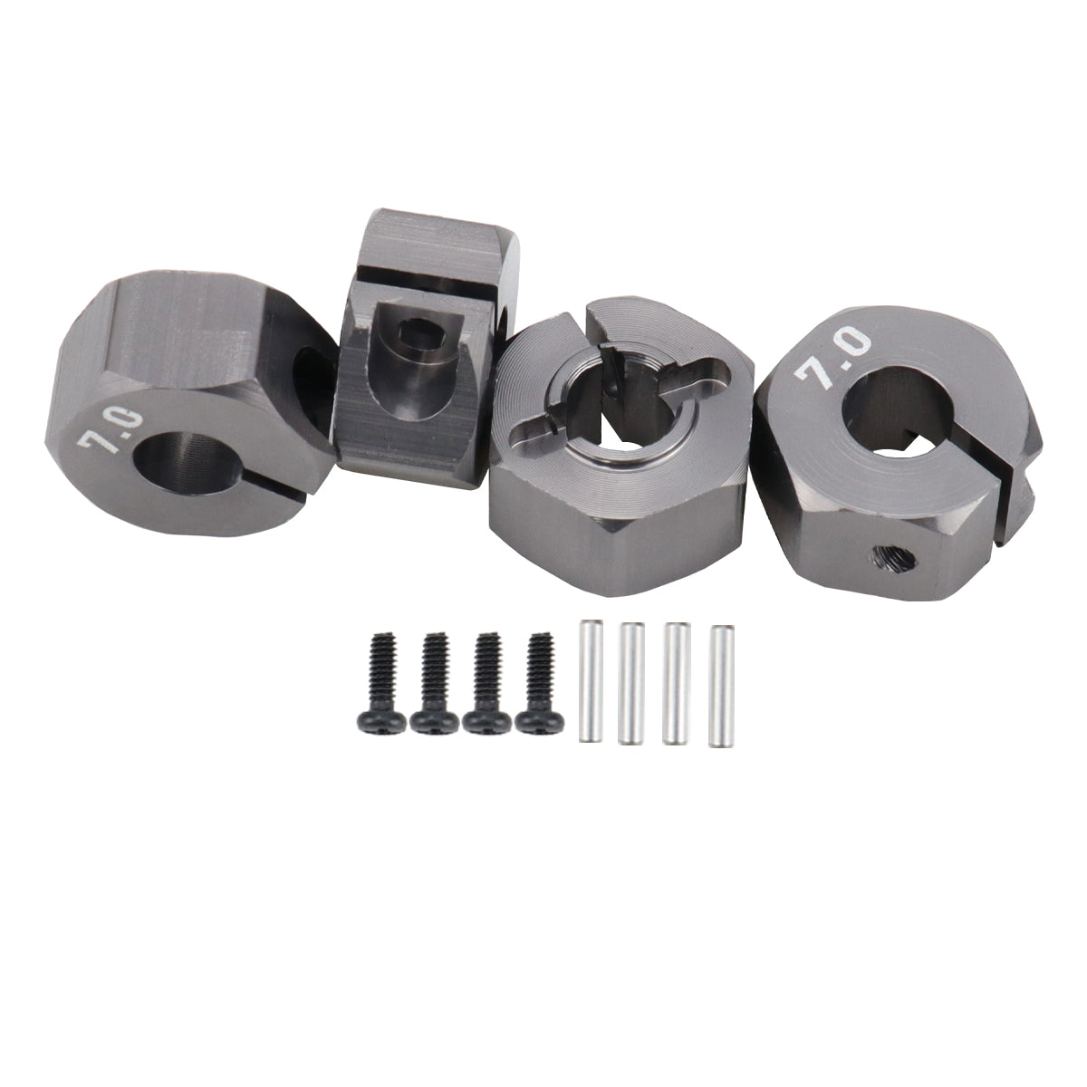 Aluminum 5/6/7/8/9/10/11/12mm Adapter Hex 12mm Drive Hub with Pin Screws for RC Auto Track Truck HSP HPI Tamiya Traxxas Slash